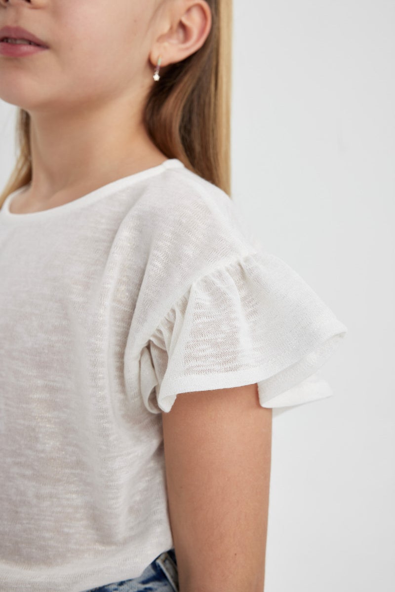 ديفاكتو تيشيرت بناتي مطبوع قصة عادية - Image 5